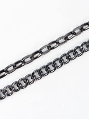 Punk Aluminium Chain Belt - Trendsi