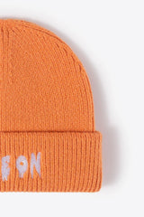 COME ON Embroidered Cuff Knit Beanie - Flyclothing LLC