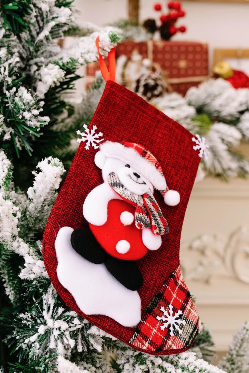 4-Pack Snowflake Christmas Stocking Hanging Widgets - Flyclothing LLC