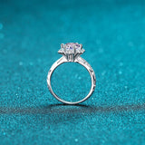 1 Carat Moissanite 925 Sterling Silver Ring - Flyclothing LLC