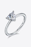 1 Carat Moissanite 925 Sterling Silver Solitaire Ring - Flyclothing LLC