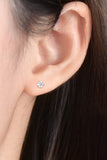 Moissanite 925 Sterling Silver Stud Earrings - Flyclothing LLC