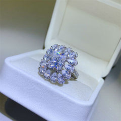 3 Carat Moissanite 925 Sterling Silver Ring - Flyclothing LLC