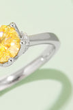 1 Carat Moissanite Contrast 925 Sterling Silver Ring - Flyclothing LLC