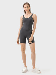 Wide Strap Active Romper - Flyclothing LLC