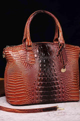 Gradient PU Leather Handbag - Trendsi