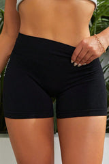 Slim Fit High Waistband Active Shorts - Flyclothing LLC