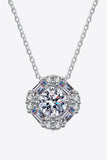 Geometric Moissanite Pendant Chain Necklace - Flyclothing LLC