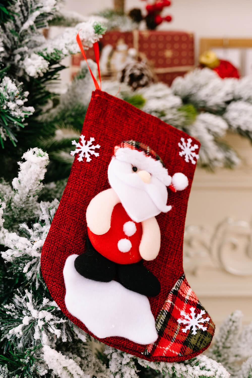 4-Pack Snowflake Christmas Stocking Hanging Widgets - Flyclothing LLC