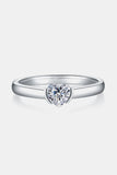 Moissanite 925 Sterling Silver Solitaire Ring - Flyclothing LLC