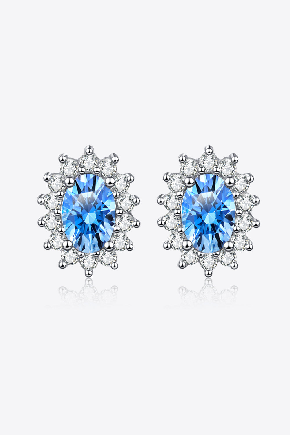 1 Carat Moissanite 925 Sterling Silver Stud Earrings - Flyclothing LLC