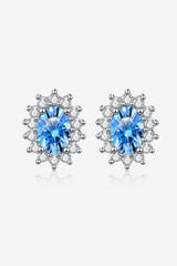 1 Carat Moissanite 925 Sterling Silver Stud Earrings - Flyclothing LLC