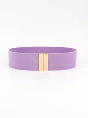 Alloy Buckle Elastic Belt - Trendsi