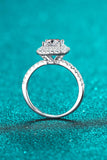 Sterling Silver 1 Carat Moissanite Ring - Flyclothing LLC