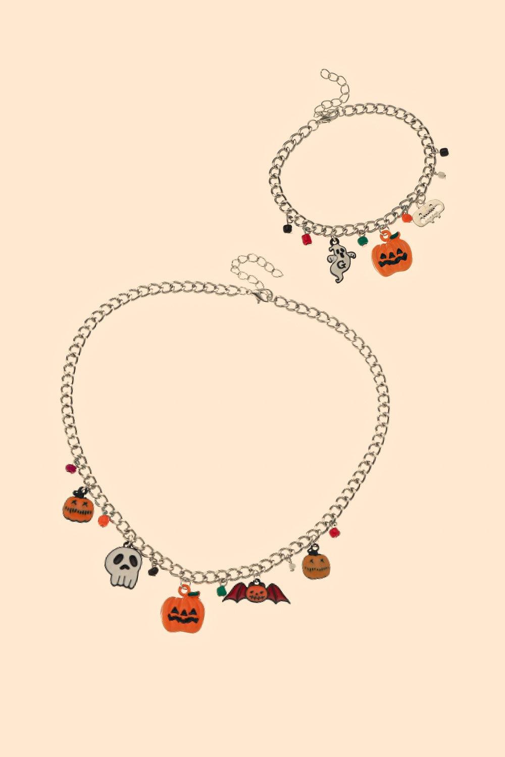 Halloween Charm Bracelet and Necklace Set - Flyclothing LLC