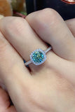 3 Carat Moissanite 18K Platinum-Plated Cluster Ring - Flyclothing LLC