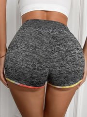 Heathered Wide Waistband Shorts - Flyclothing LLC