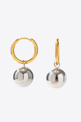 18K Gold-Plated Copper Ball Drop Earrings - Flyclothing LLC