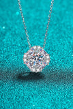 Geometric Moissanite Pendant Chain Necklace - Flyclothing LLC