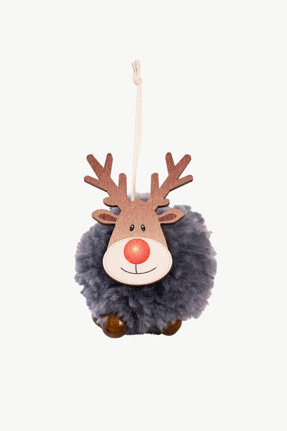 4-Pack Christmas Sherpa Reindeer Hanging Widgets - Flyclothing LLC