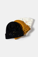 Confetti Rib-Knit Cuff Beanie - Flyclothing LLC