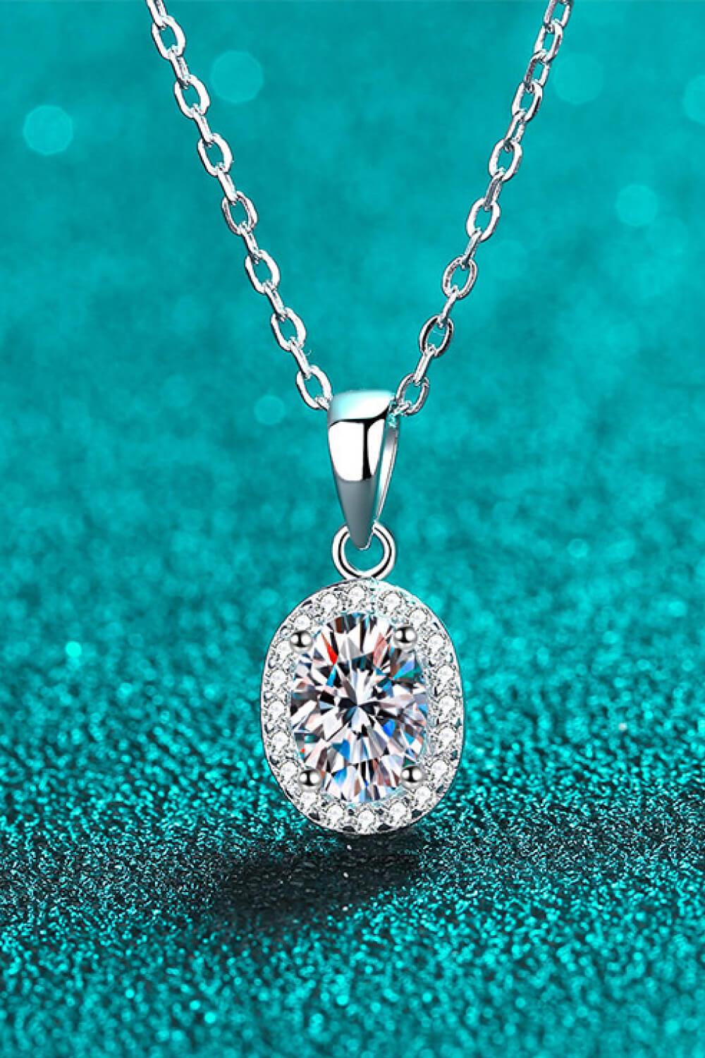 Be The One 1 Carat Moissanite Pendant Necklace - Flyclothing LLC