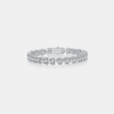 24 Carat Moissanite 925 Sterling Silver Heart Bracelet - Flyclothing LLC