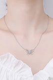 Moissanite Butterfly Pendant Necklace - Flyclothing LLC