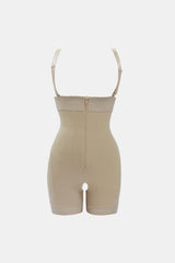 Full Size Zip Up Under-Bust Shaping Bodysuit - Trendsi