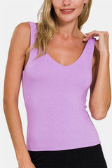 Zenana V-Neck Slim Tank - Flyclothing LLC