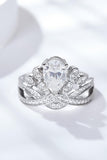 1.5 Carat Moissanite Crown-Shaped Ring - Flyclothing LLC