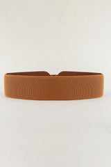 Elastic Wide PU Belt - Flyclothing LLC