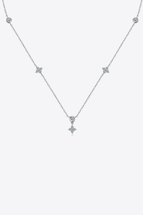 Moissanite 925 Sterling Silver Necklace - Flyclothing LLC