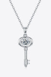 Moissanite Key Pendant Necklace - Flyclothing LLC