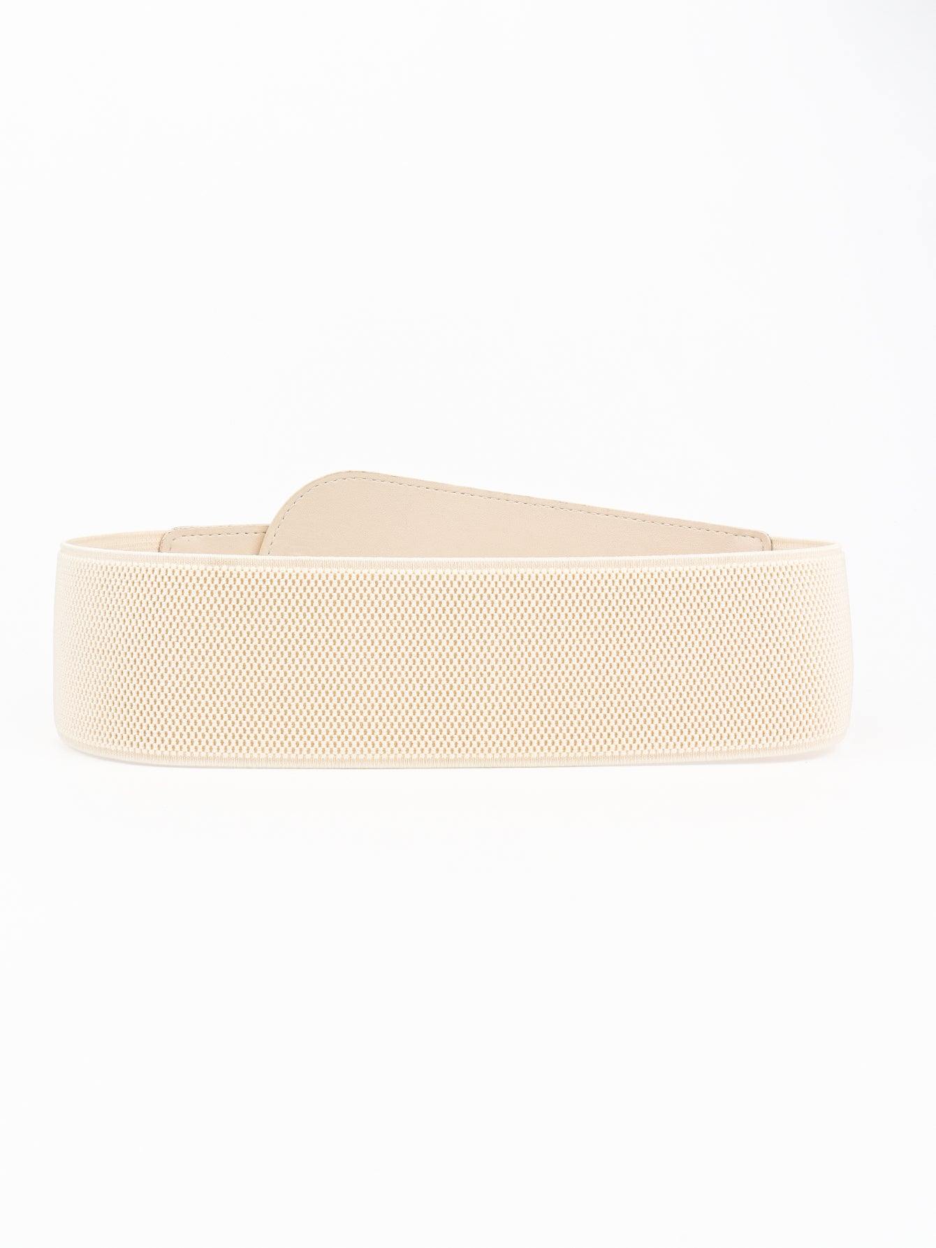 PU Elastic Wide Belt with Alloy Buckle - Flyclothing LLC