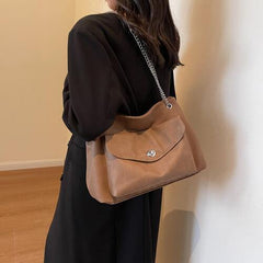 PU Leather Shoulder Bag - Trendsi