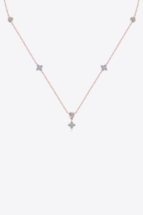 Moissanite 925 Sterling Silver Necklace - Flyclothing LLC