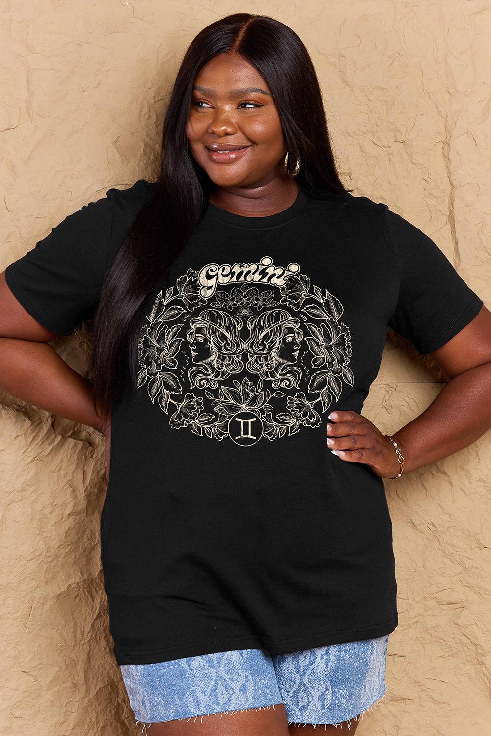 Simply Love Full Size GEMINI Graphic T-Shirt