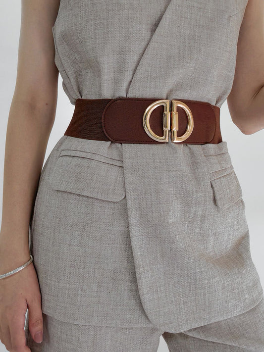 D Buckle Elastic Belt - Trendsi