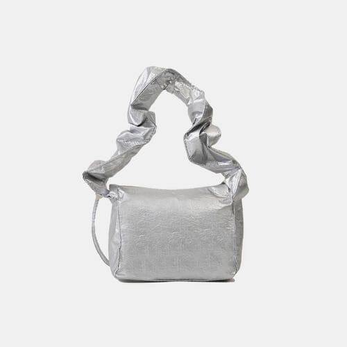 PU Leather Drawstring Shoulder Bag - Trendsi