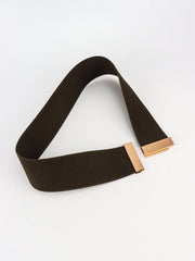 Alloy Buckle Elastic Belt - Trendsi