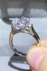 5 Carat Moissanite Platinum-Plated Ring - Flyclothing LLC