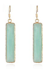 Natural Stone Drop Earrings