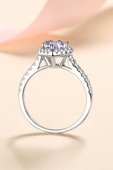 1 Carat Moissanite Heart-Shaped Ring - Flyclothing LLC