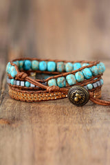 Handmade Natural Stone Copper Bracelet - Flyclothing LLC