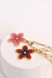 Flower Pendant Stainless Steel Necklace - Flyclothing LLC