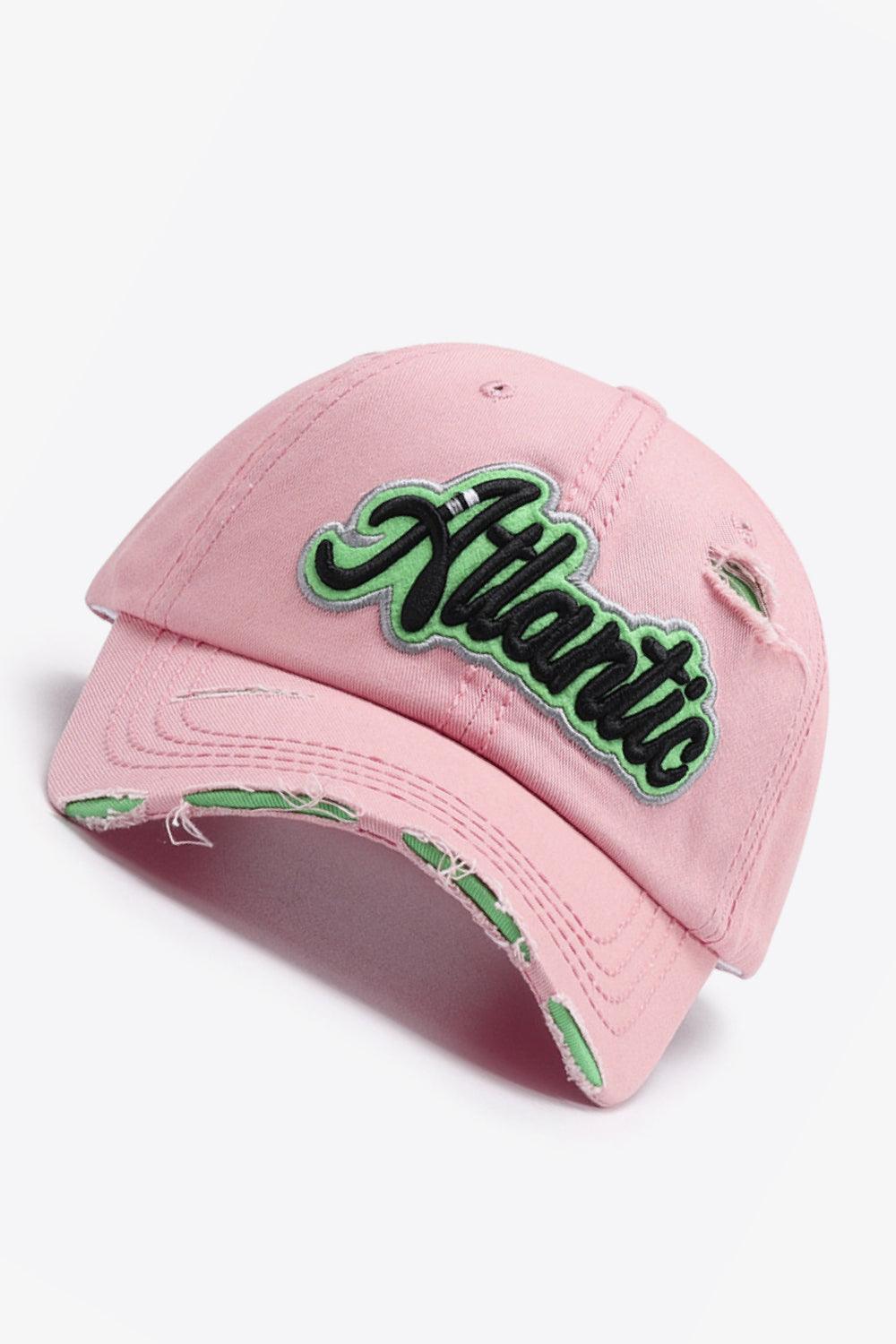 ATLANTIC Graphic Distressed Baseball Cap - Flyclothing LLC