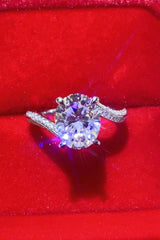 3 Carat Moissanite Side Stone Ring - Flyclothing LLC