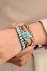 Handmade Natural Stone Copper Bracelet - Flyclothing LLC