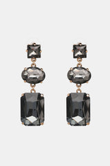 Geometrical Shape Glass Dangle Earrings - Flyclothing LLC